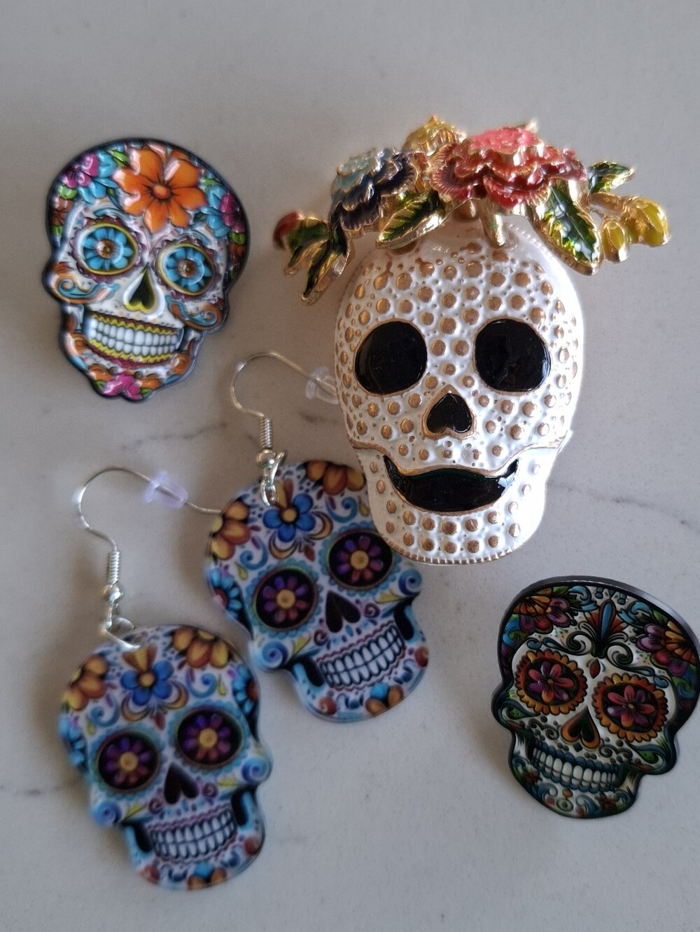 Dio De Los Muertos Jewelry Set